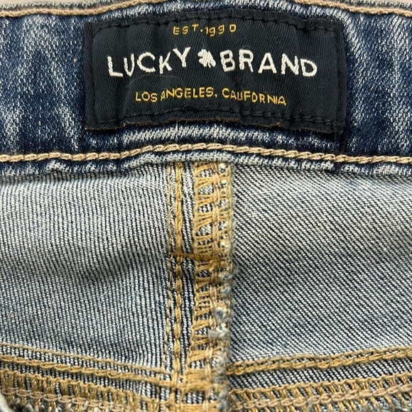 Lucky Brand Stella Skinny Distressed Jeans Frayed/Raw Hem NWT Size 10/30 Stretch - Picture 6 of 15